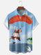Men's Christmas Funny Graphic Short Sleeve Hawaiian Shirt